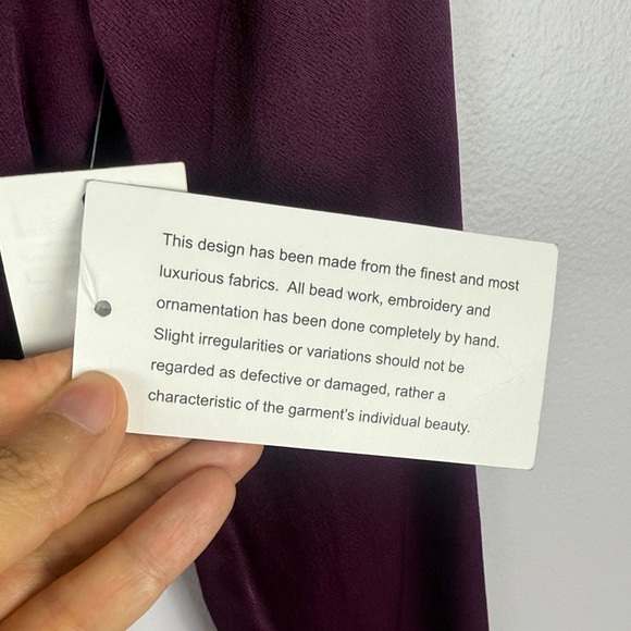 Aidan by Aidan Mattox Purple Asymmetrical Pleated Midi Dress Size 0 - Picture 7 of 15